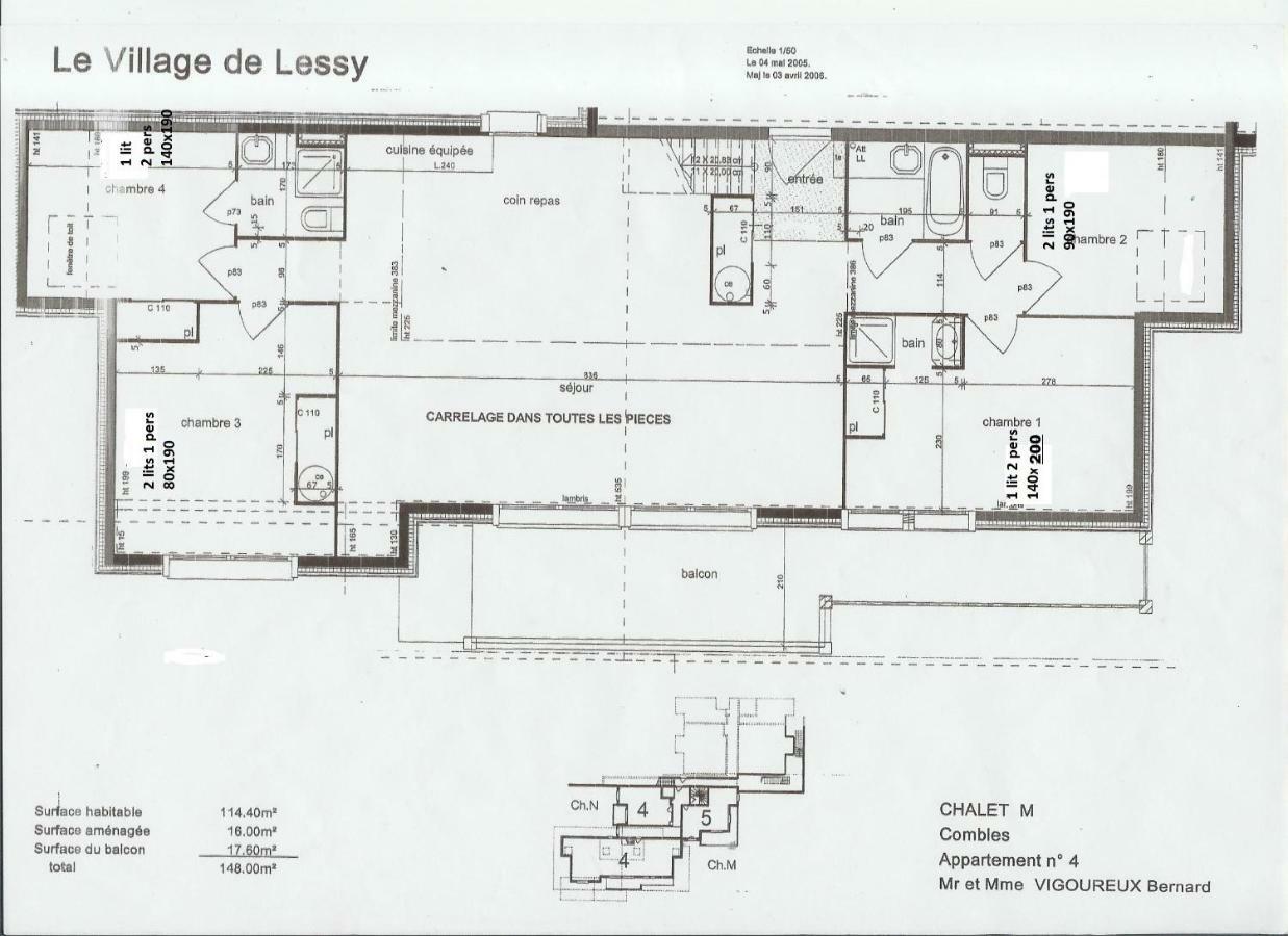 Le Lessy M4 Apartman Le Grand-Bornand Kültér fotó